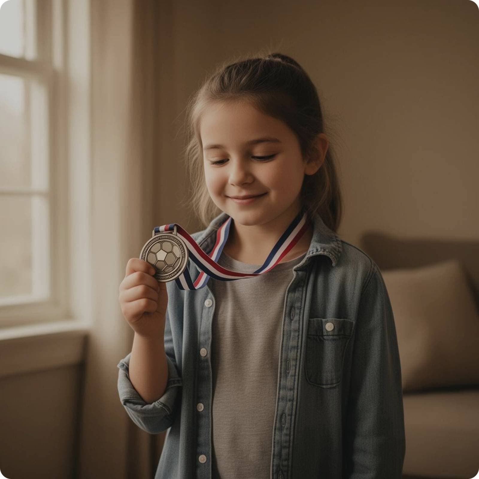 Parent celebrating child's achievement